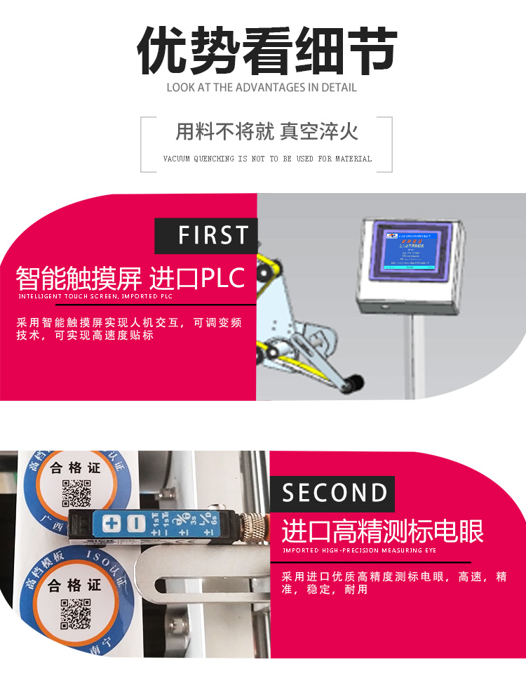 半自動雙側面貼標機